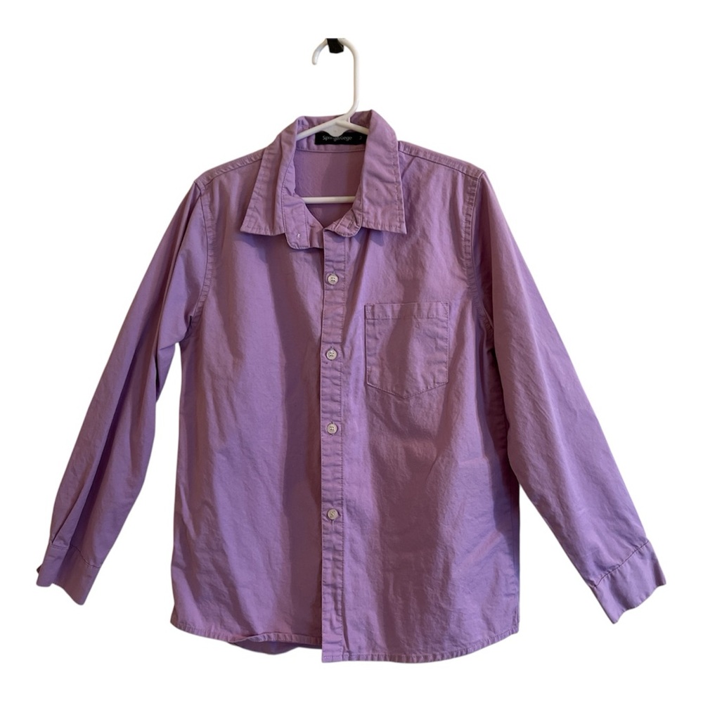 Purple Kids Button Down Shirt